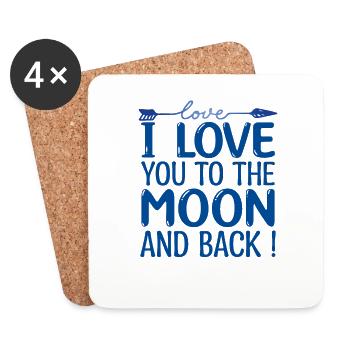 I love you beautiful boyfriend and girlfriend in love - Coasters (set of 4) - white - Front