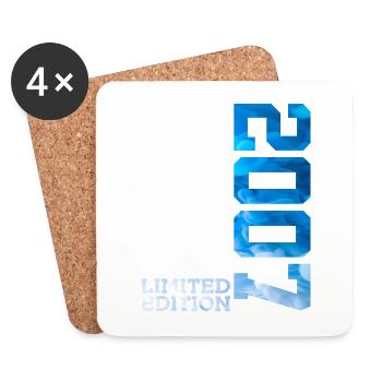 19TH BIRTHDAY LIMITED EDITION 2007 - Coasters (set of 4) - white - Front