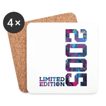 21ST BIRTHDAY 21 YEARS LIMITED EDITION 2005 - Coasters (set of 4) - white - Front