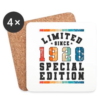 Limited Edition since 1928 Birthday Gift - Coasters (set of 4) - white - Front