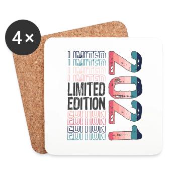 Edition limitée depuis 2021 Anniversaire Millésime 2021 - Dessous de verre (lot de 4) - blanc - Devant