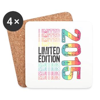 Edition limitée depuis 2015 Anniversaire Millésime 2015 - Dessous de verre (lot de 4) - blanc - Devant