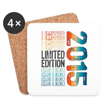Edition limitée depuis 2015 Anniversaire Millésime 2015 - Dessous de verre (lot de 4) - blanc - Devant