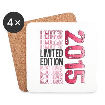 Edition limitée depuis 2015 Anniversaire Millésime 2015 - Dessous de verre (lot de 4) - blanc - Devant