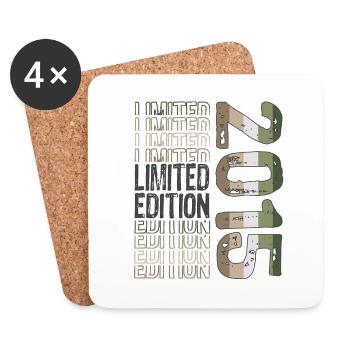 Edition limitée depuis 2015 Anniversaire Millésime 2015 - Dessous de verre (lot de 4) - blanc - Devant