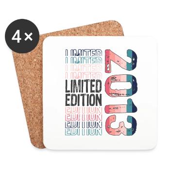 Edition limitée depuis 2013 Anniversaire Millésime 2013 - Dessous de verre (lot de 4) - blanc - Devant