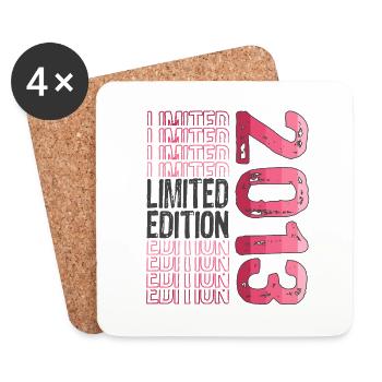 Edition limitée depuis 2013 Anniversaire Millésime 2013 - Dessous de verre (lot de 4) - blanc - Devant