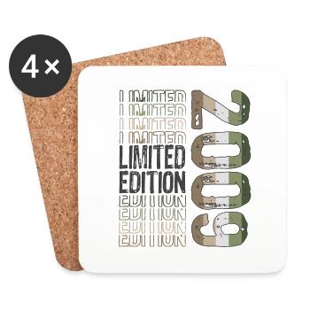 Limited Edition Since 2009 Birthday Vintage 2009 - Coasters (set of 4) - white - Front