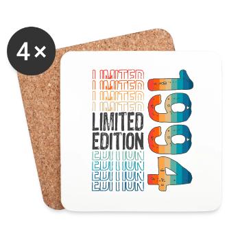 Limited Edition seit 1994 Geburtstag Vintage 1994 - Untersetzer (4er-Set) - Weiß - Vorne