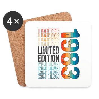 Limited Edition seit 1983 Geburtstag Vintage 1983 - Untersetzer (4er-Set) - Weiß - Vorne