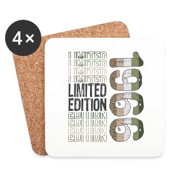 Limited Edition seit 1966 Geburtstag Vintage 1966 - Untersetzer (4er-Set) - Weiß - Vorne