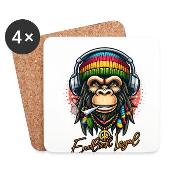 Finally legal in 2024 - Coasters (set of 4) - white - Front