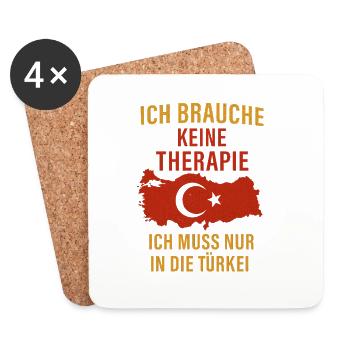 Spass - Untersetzer (4er-Set) - Weiß - Vorne