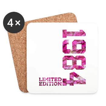 ÉDITION LIMITÉE 1984 PINK 42E ANNIVERSAIRE - Dessous de verre (lot de 4) - blanc - Devant