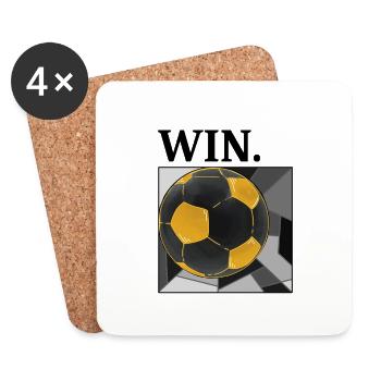 Cool Football Designs Streetwear Training Modern - Coasters (set of 4) - white - Front