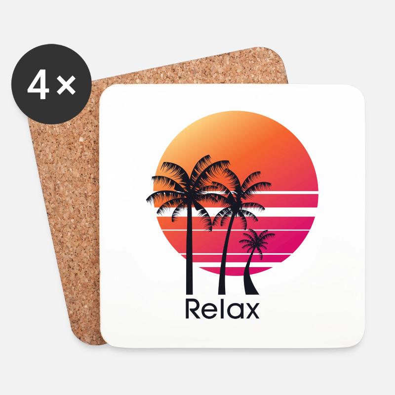 Relax - Untersetzer (4er-Set) - Weiß