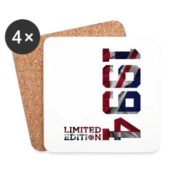ANGLETERRE ÉDITION LIMITÉE 32E ANNIVERSAIRE 1994 UK - Dessous de verre (lot de 4) - blanc - Devant