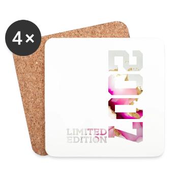19TH BIRTHDAY 19 YEARS LIMITED EDITION 2007 - Coasters (set of 4) - white - Front
