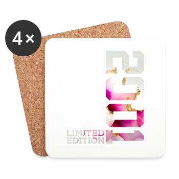 25TH BIRTHDAY 25 YEARS LIMITED EDITION 2001 - Coasters (set of 4) - white - Front