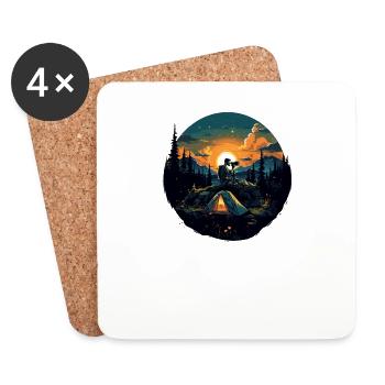 Camera, Landscape Photographer, Nature Photographer - Coasters (set of 4) - white - Front