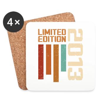 Vintage 2013 Retro 2013 Birthday Gift - Coasters (set of 4) - white - Front