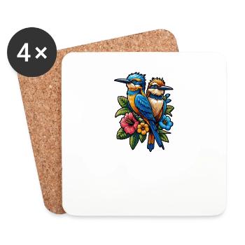 Bird breeder Ornithologist Bird watcher - Coasters (set of 4) - white - Front