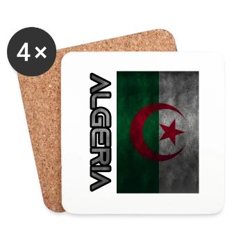 Algeria - Dessous de verre (lot de 4) - blanc - Devant