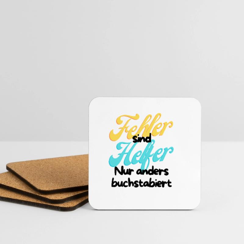 Error Helper Gradient Script Coasters (set of 4)