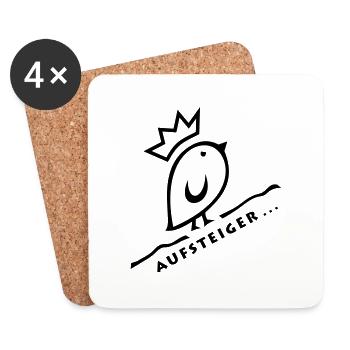 Tweetlercools - AUFSTEIGER - Untersetzer (4er-Set) - Weiß - Vorne