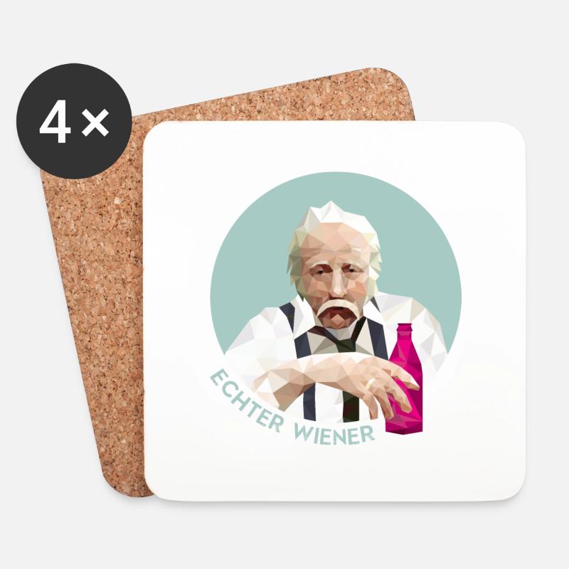 Echter Wiener - Untersetzer (4er-Set) - Weiß