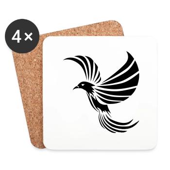 Phoenix by Dk - Dessous de verre (lot de 4) - blanc - Devant
