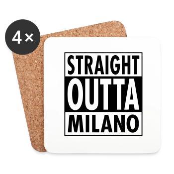 Straight Outta Milano - Coasters (set of 4) - white - Front