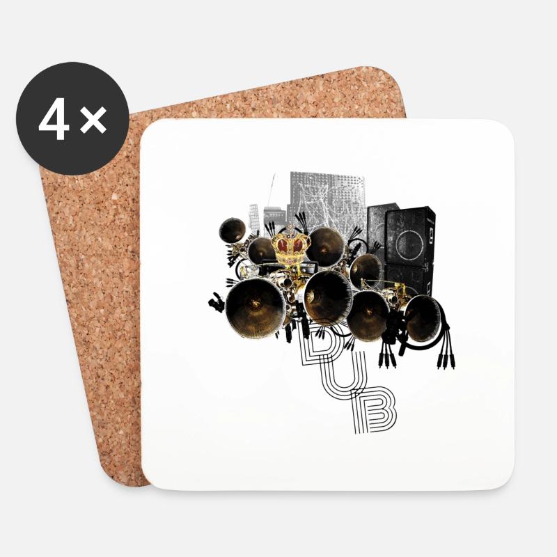 Dub - Untersetzer (4er-Set) - Weiß