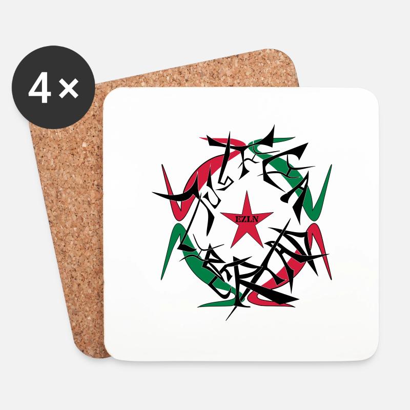 EZLN - Untersetzer (4er-Set) - Weiß