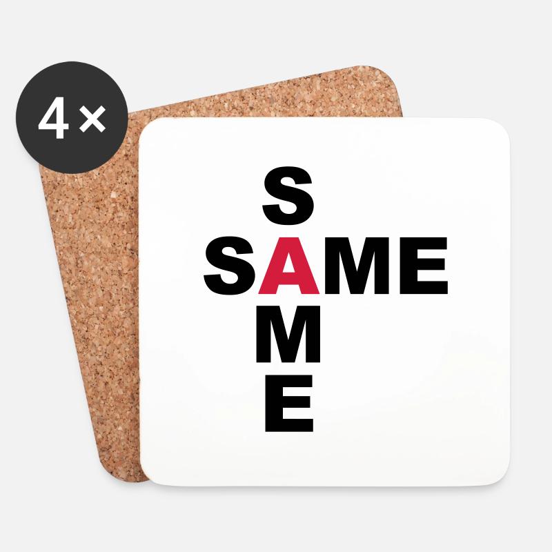 SAME SAME but different - Untersetzer (4er-Set) - Weiß