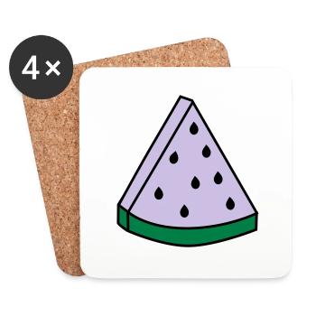 watermelon - Coasters (set of 4) - white - Front