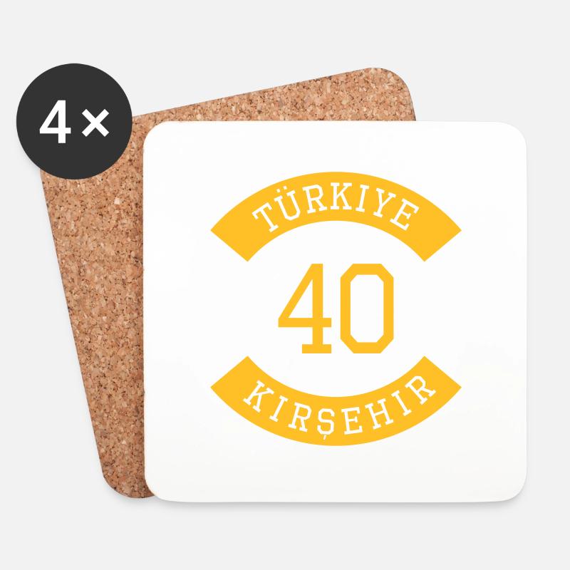 turkiye_40 - Untersetzer (4er-Set) - Weiß