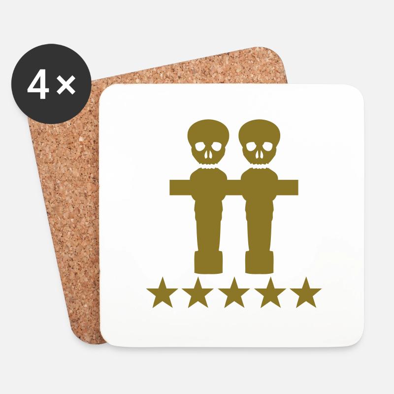 kicker - Untersetzer (4er-Set) - Weiß