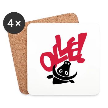 toto olle - Dessous de verre (lot de 4) - blanc - Devant