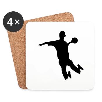 handball - Coasters (set of 4) - white - Front
