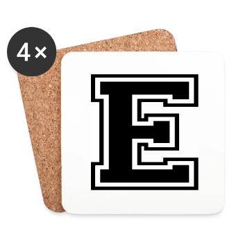 E - Dessous de verre (lot de 4) - blanc - Devant