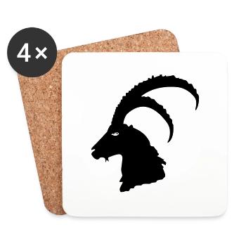 Steinbock - Coasters (set of 4) - white - Front