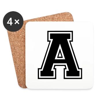 a - Untersetzer (4er-Set) - Weiß - Vorne
