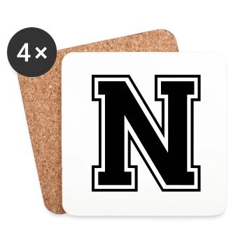 n - Coasters (set of 4) - white - Front