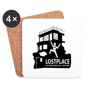 LOSTPLACE - Untersetzer (4er-Set) - Weiß - Vorne