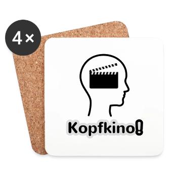 Kopfkino - Untersetzer (4er-Set) - Weiß - Vorne
