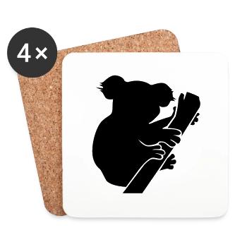 Koala - Coasters (set of 4) - white - Front
