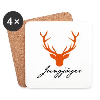 Jung-Jäger - Untersetzer (4er-Set) - Weiß - Vorne