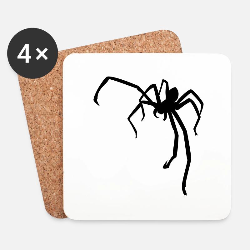 Huntsman Spider - Untersetzer (4er-Set) - Weiß
