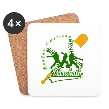 baseball league american - Untersetzer (4er-Set) - Weiß - Vorne